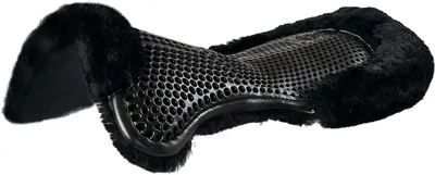 Immagine prodotto di Acavallo Gel Pad Front Riser in pelle di pecora, colore: nero/nero