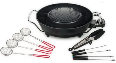 Produktbild von Koreanischer Grill PZ-9131 Elektrischer Hot Pot Ø 24 cm 1800W 3l