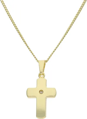 Produktbild von JuwelmaLux Kreuz Anhänger 333/000 (8 Karat) Gold mit synth. Zirkonia JL14-02-0335