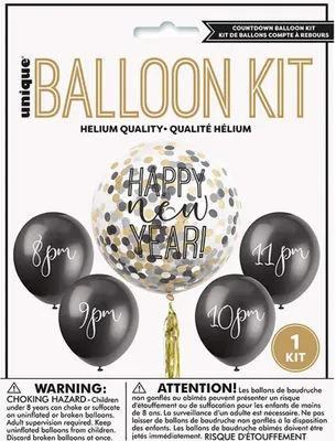 Produktbild von 5 Silvester Countdown Ballon Set