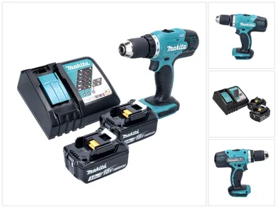 Obrázok produktu pre Akumulátorový vŕtací skrutkovač Makita DDF 453 RF 18 V 42 Nm + 2x akumulátor 3,0 Ah + nabíjačka