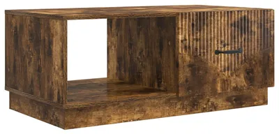 Zdjęcie produktu dla Stolik kawowy vidaXL z dębu w kolorze wędzonym, 90 x 50 x 37 cm, materiał drewnopochodny