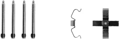 Produktbild von HELLA 8DZ 355 202-891 Zubehörsatz Scheibenbremsbelag Hinten für OPEL Astra F CC (T92) VECTRA B (36) Calibra A (C89) Kadett E CC (T85) Astra F Caravan