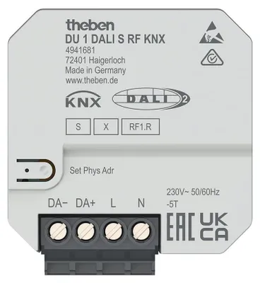 Image de THEBEN AG Theben UP 1f DU 1 DALI S RF KNX Funk-DALI-Actor KNX RF Data 4941681