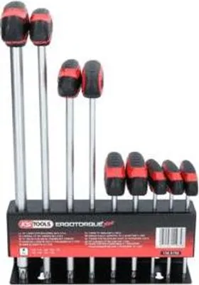 Zdjęcie produktu dla Zestaw kluczy trzpieniowych Torx z rękojeścią T, 9 szt