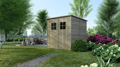 Immagine prodotto di Casetta da giardino in legno 3.42 m2 - 1.9x1.8 m - 12.5 mm - Impregnata