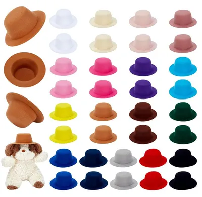Mini-Festhüte 34 Stück 17 Farben für DIY und Partydekoration
