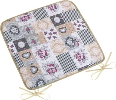 Obrázek produktu pro Sedák DITA hladký - 40x40 cm - Vínová,Šedá