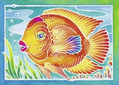 Produktbild von Ravensburger 29173 - Fisch - Aquarelle Mini, 8.5 x 12 cm