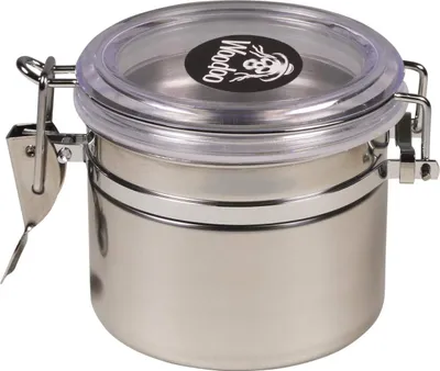 Immagine prodotto di Woodoo Barattolo di conservazione Woodoo in acciaio inox, coperchio trasparente, ermetico, 195 g