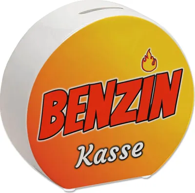 Produktbild von Benzinkasse Spardose aus Keramik für Spritgeld