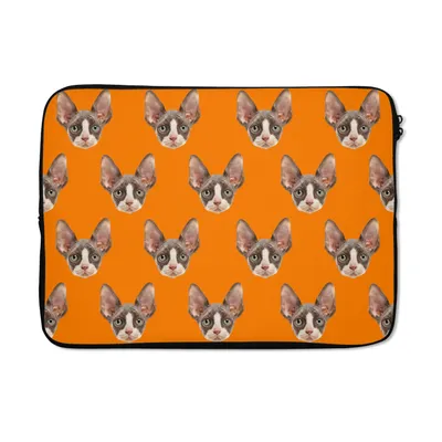 Produktbild von MuchoWow® Laptop Hülle 13 Zoll Tier - Orange - Muster Laptoptasche - Laptophülle - Sleeve - Rundumschutz