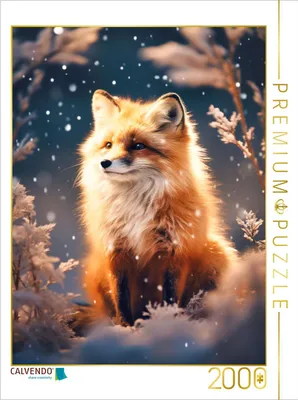 Produktbild von CALVENDO Puzzle Fuchs im Schnee | 2000 Teile Lege-Größe 90x67cm Foto-Puzzle für glückliche Stunden