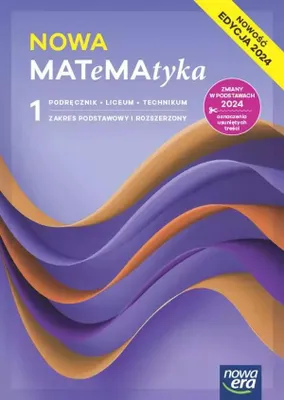 Imagen del producto de WSiP NOWA MATeMAtyka 1. Zakres podstawowy i rozszerzony. Edycja 2024, Edukacyjny, Polski, Broszurowa okładka, 400 stron(y)