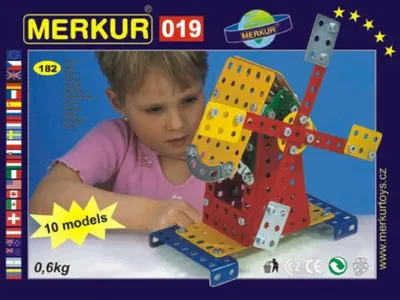 Obrázek produktu pro Merkur 019 Mlýn, 181 dílů, 10 modelů
