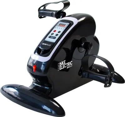 Image de Bonplus BP | Mini vélo d'appartement | Vélo d'appartement électrique à pédales | Gymnastique passive | 12 niveaux de vitesse | Télécommande | Bidirectionnel | 5 modes | Mécanisme d'horloge automatique