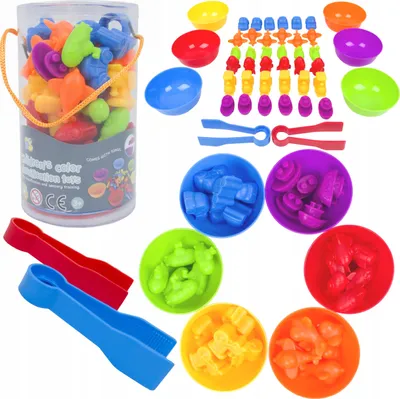Zdjęcie produktu dla Lt444 Nauka Liczenia Sortowanie Kolorów Montessori