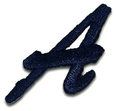 Produktbild von Buchstabe A 3.5x2.8cm: Alphabet Buchstaben Einzeln Auswählbar - Aufnäher, Bügelbild, Aufbügler, Applikationen, Patches, Flicken, Zum Aufbügeln