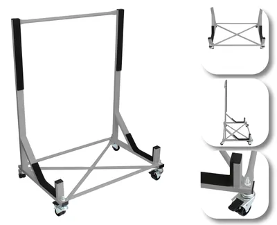 Produktbild von Hardtopständer Cabrio Dachständer Cover Ständer gepolstert kompakt universal Silber ohne Zubehör