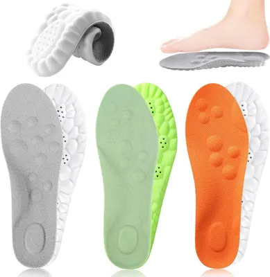 Produktbild von Orthopädische Einlegesohlen Memory Foam 3 Paar für Herren Damen Fersensporn Atmungsaktiv