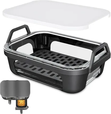 Produktbild von Glas Auflaufform für Ninja Airfryer, ideal zum Backen, Garen, Aufbewahren & Kochen im Alltag