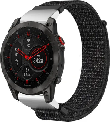 Produktbild von Strap-it Garmin Epix Gen 2 Nylonarmband (Schwarz)