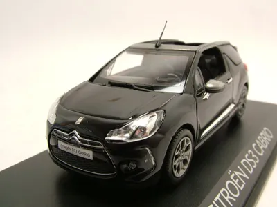 Produktbild von Citroen DS3 Cabrio 2013 schwarz Modellauto 1:43 Norev