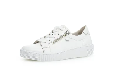 Produktbild von Gabor Shoes Sneaker - Weiß Glattleder Größe: 39 Normal