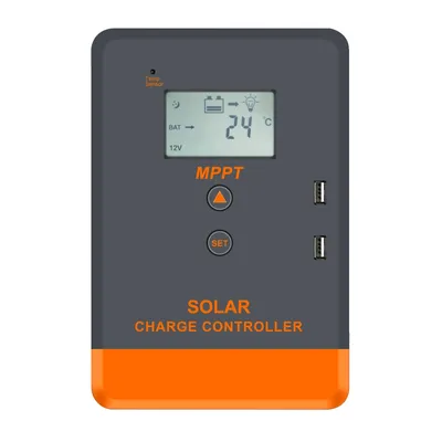 Produktbild von Solar-Ladecontroller, MPPT-Effizienz, LCD-Display, 20A MPPT-Controller