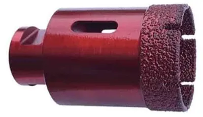 Image de Trépan diamanté à sec D. 55 x Filetage M14 x Ht. 15 x Lt. 76 mm - Grès cérame, granit, pierre naturelle - Diamwood