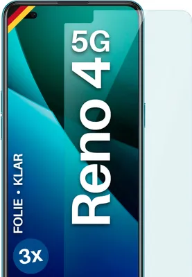 Produktbild von moex® 3x Schutzfolie kompatibel mit Oppo Reno4 5G - Displayschutzfolie dünn Folie, Klar