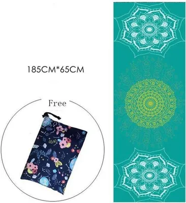 Produktbild von Famanu Yogamatte Handtuch Antirutsch Mikrofaser Absorbierend - für Pilates und Fitness