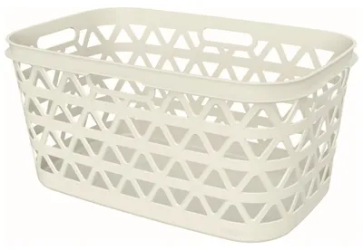 Obrázok produktu pre Curver | Košík na bielizeň – krémový – 45 l – z plastu – úložný košík s uchom