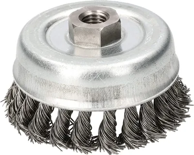 Obrázok produktu pre KOTARBAU® 100 mm drôtená kefa so závitom M14 pre uhlové brúsky