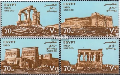 Produktbild von Briefmarken Ägypten 1980 Mi 1341-1344 (kompl.Ausg.) postfrisch Nubische Baudenkmäler
