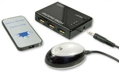 Obrázek produktu pro Lindy 3 Port HDMI Switch, HDMI, HDMI, 1920 x 1080 px, 80 x 57 x 18 mm