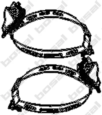 Produktbild von Bosal Halter, Abgasanlage Endschalldämpfer 254-980