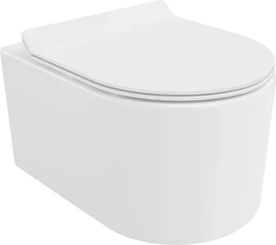 Zdjęcie produktu dla Mexen Sofia miska wc Rimless Tornado z deską wolnoopadającą slim, duroplast, biała połysk - 30540100T