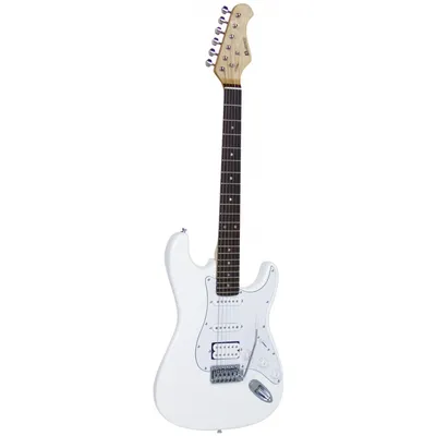 Zdjęcie produktu dla Gitara elektryczna DIMAVERY ST-312, biała (26211220)