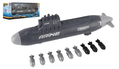 Produktbild von U-Boot mit Schwungrad-Abschussmechanismus in der Verpackung