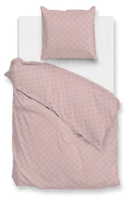Produktbild von Zohome Satinado Bettbezug - 155x220 cm – Baumwoll-Satin – Hochwertige Bettwäsche mit motiv – Weich - Atmungsaktiv und Hautfreundlich – inkl. 80x80 cm Kissenbezug – Rosa