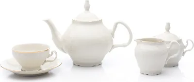 Produktbild von Thun 1794 Bernadotte, Teeservice, Goldstreifen, Elfenbein, Thun