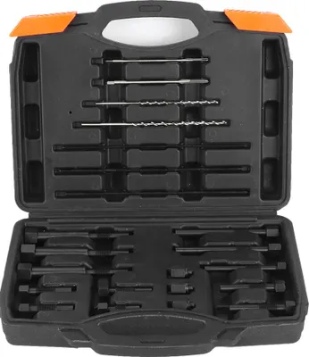 Image de Kit d'outils portable pour le retrait et le démontage des électrodes de bougies de préchauffage M8 et M10, comprenant 22 pièces