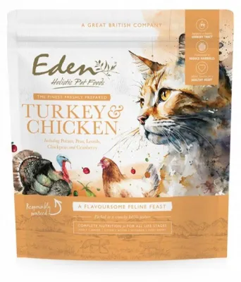 Image de EDEN Dinde et poulet - Nourriture sèche pour chats - 1,5 kg