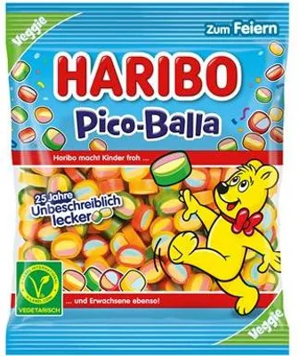 Immagine prodotto di Haribo 980235 Fruchtgummi Pico-Balla 160g Vegan