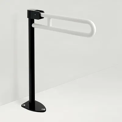 Produktbild von pba 01 Stützklappgriff, PRH 615mm aus Nylon für Bodenmontage