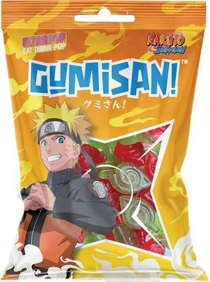 Produktbild von GUMISAN Naruto Fruchtgummi mit Kirsch und Apfelgeschmack 180g