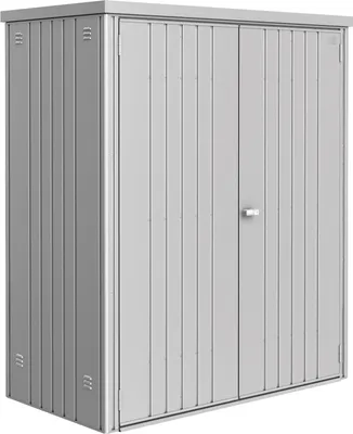 Produktbild von Biohort Equipment Locker, Metallschuppen, Doppel, Flachdach, Metallic-silber, Stahl, Metallic-silber