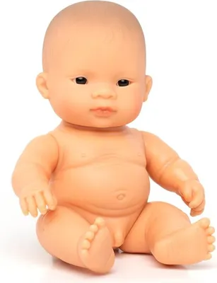 Produktbild von Miniland Babypuppe asiatischer Junge 21cm - Lernspielzeug Puppe