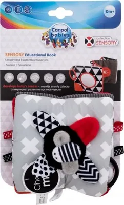 Immagine prodotto di Canpol babies plyšová kontrastní vzdělávací knížka SENSORY TOYS 68/081
